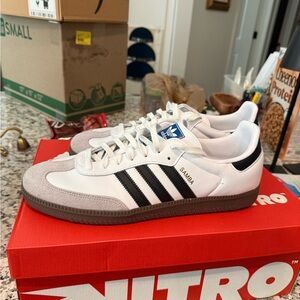 Adidas Samba OG White and Black Shoes